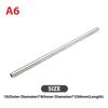 Silver Round 304 Stainless Steel Capillary Tube Pipe 250mm Hollow Circular Tube