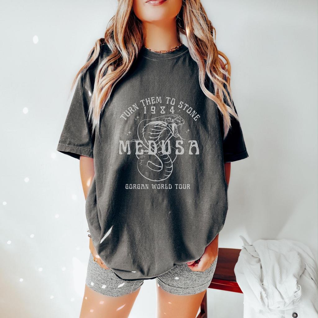 Medusa Graphic Tee - Comfort Colors Greek Mythology Shirt