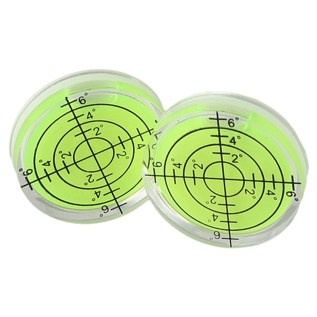 2pcs Bubble Level 32×7mm Horizontal Precision For Spirit Bubble Degree Mark Mini Bubble Level Graduated Level Bubble