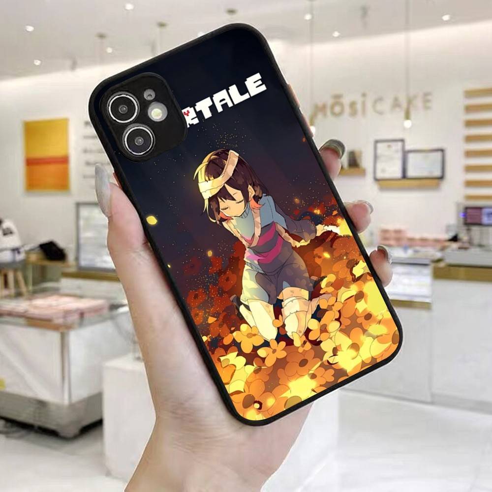 Чехол для телефона U-Undertale для IPhone 14 X XR XS 7 8 Plus 11 12 13 Pro MAX 13mini Матовый противоударный чехол
