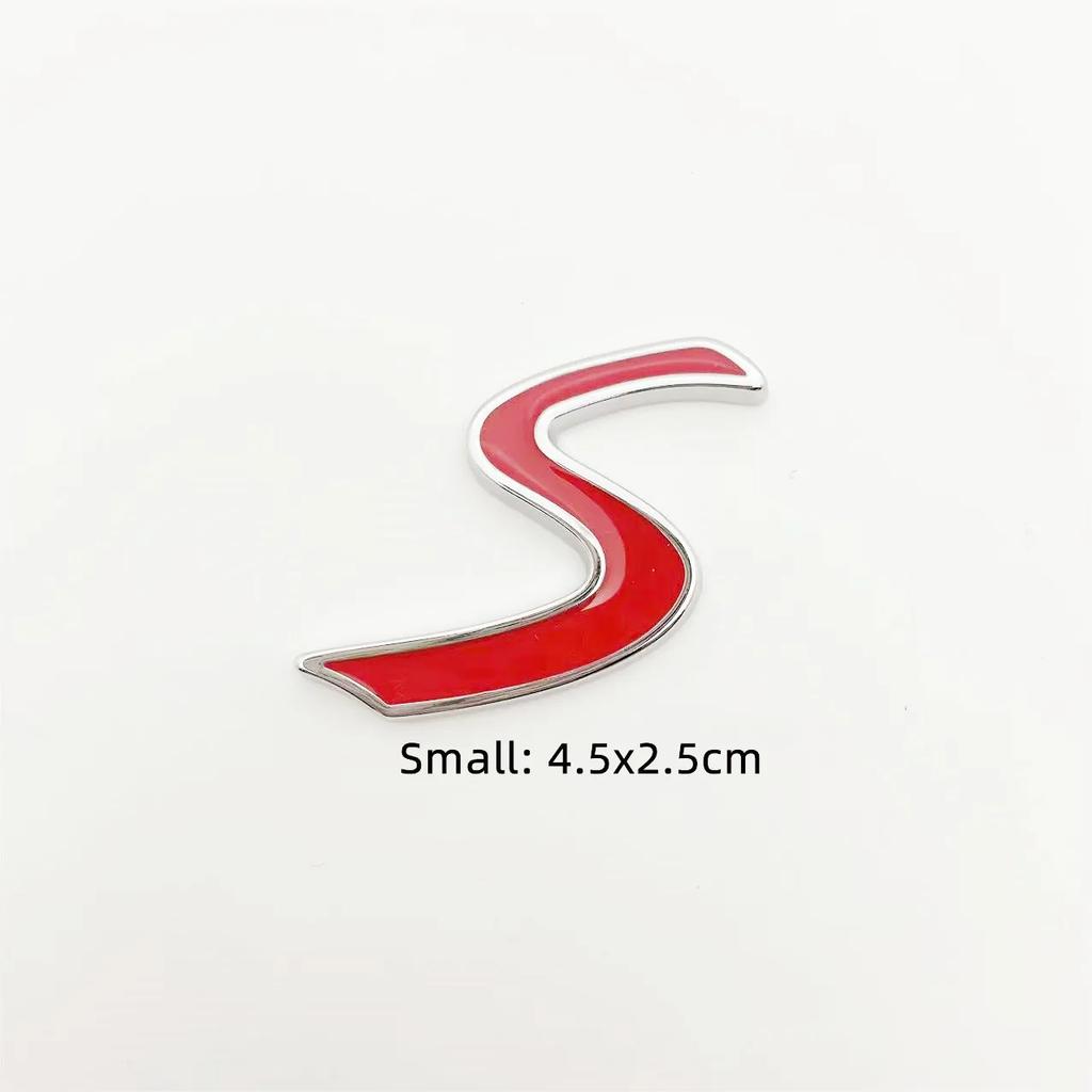 3D Metal Car Rear Trunk Emblem Decal Door Fender Badge Sticker For R55 R56 R60 R61 F54 F55 F56 F60 S D SD