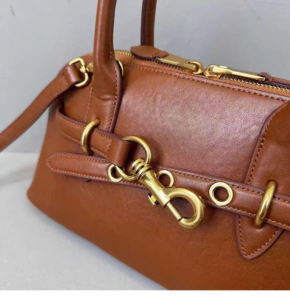 Miu Aventure Ретро кожаный портфель и сумка