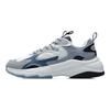 Li Ning износостойкие низкие беговые кроссовки мужские белые с синим AGCR205-3