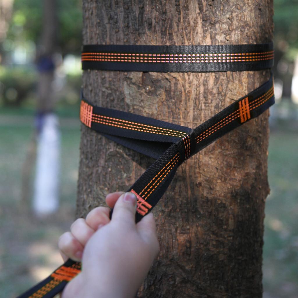 Camping Hammock Special Strap Tree Strap High Load-Bearing Yoga Swing Flat Strap Outdoor Hammock Chrysanthemum Rope Tree Strap