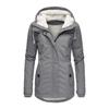 Womens Warm Cotton Puffer Coat With Hood Mid-Length Winter Jacket Solid Color Casual Style