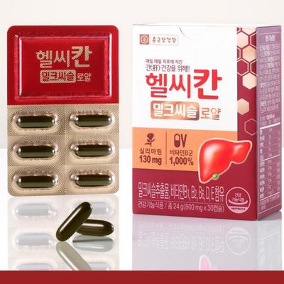 Chong Kun Dang Расторопша Здоровье Печени Силимарин 130 мг Корейская Добавка 30 шт. На 30 Дней