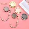 Foldable Bag Hook with Magnet Anti-Slip Design Versatile Compatibility Space-saving Metal Bag Hook Handbag Purse Hanger
