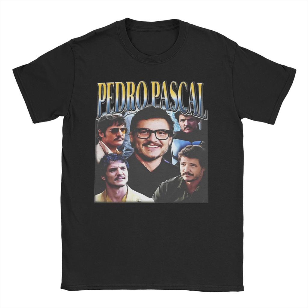 2026 Men Womens Pedro Pascal T Shirt Funny Actor Vintage 90s Pure Cotton Tops Fashion Short Sleeve Crewneck Tees New TShirts