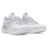 Under Armour Flow Dynamic IntelliKnit White Metallic Silver Men Sneakers 3027177-100