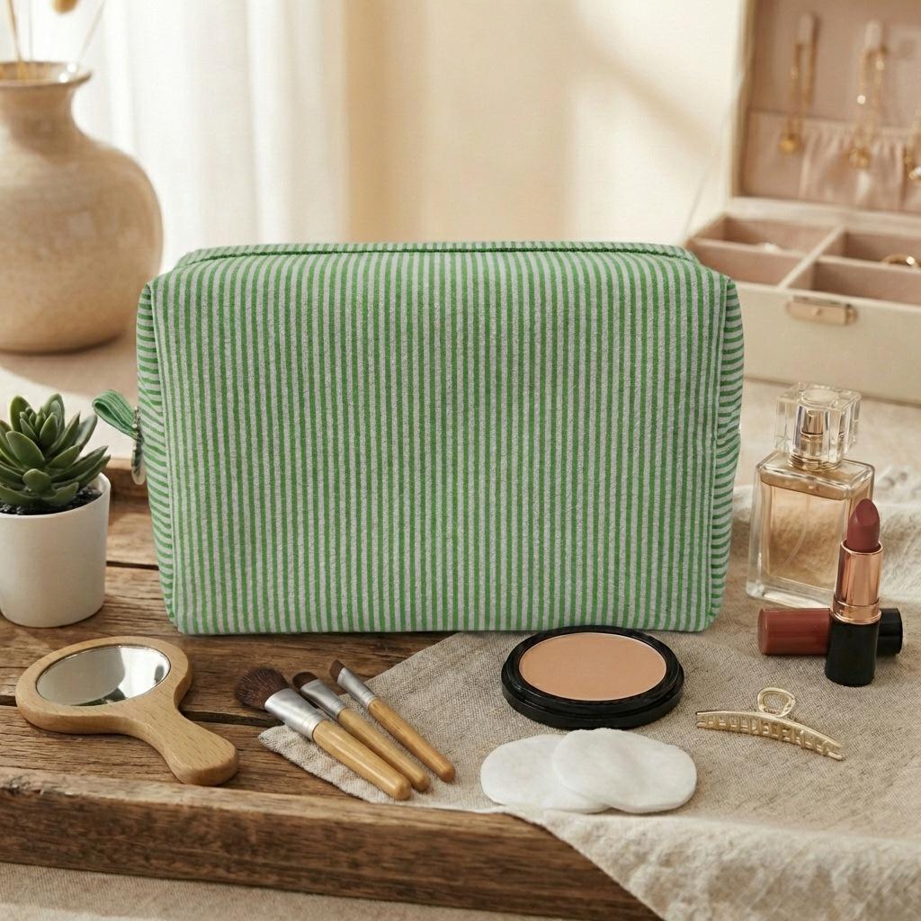 Embroidery Cosmetic Bag Bridesmaid Gifts Bridal Party Gifts Custom logo Makeup Bag Gift for Women