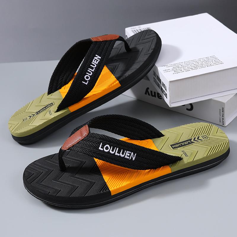 Summer New Wear-resistant Anti-skid Beach Fashion Trend Clip Foot Thick Bottom Flip-flops