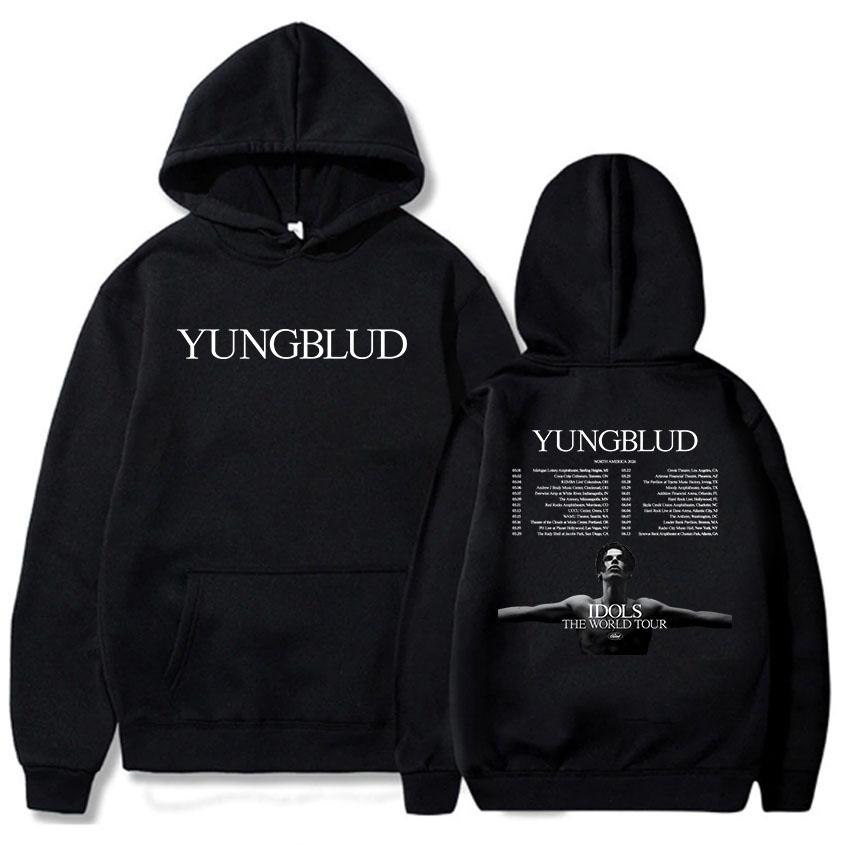 Yungblud 2026 Североамериканские Худи Кумиры Мировой Тур Графический Принт Свитшоты С Длинным Рукавом Зимние Худи Пуловеры Топы