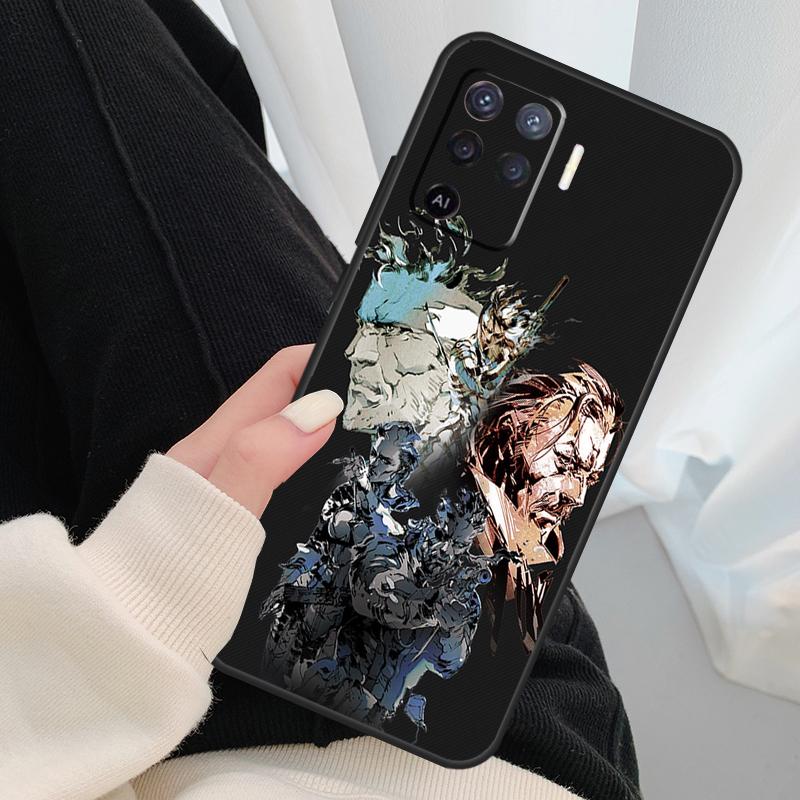 Металлический корпус Metal Gear Solid для Oppo A17 A57 A77 A40 A78 A54 A74 A94 A76 A16 A96 A18 A60 A80 A38 A58 A98 A15 A5 Pro