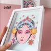 Ручная работа Китайская Опера Пекина Раскрашивание Лица DIY Фоторамка - Декоративное Искусство Нематериального Культурного Наследия