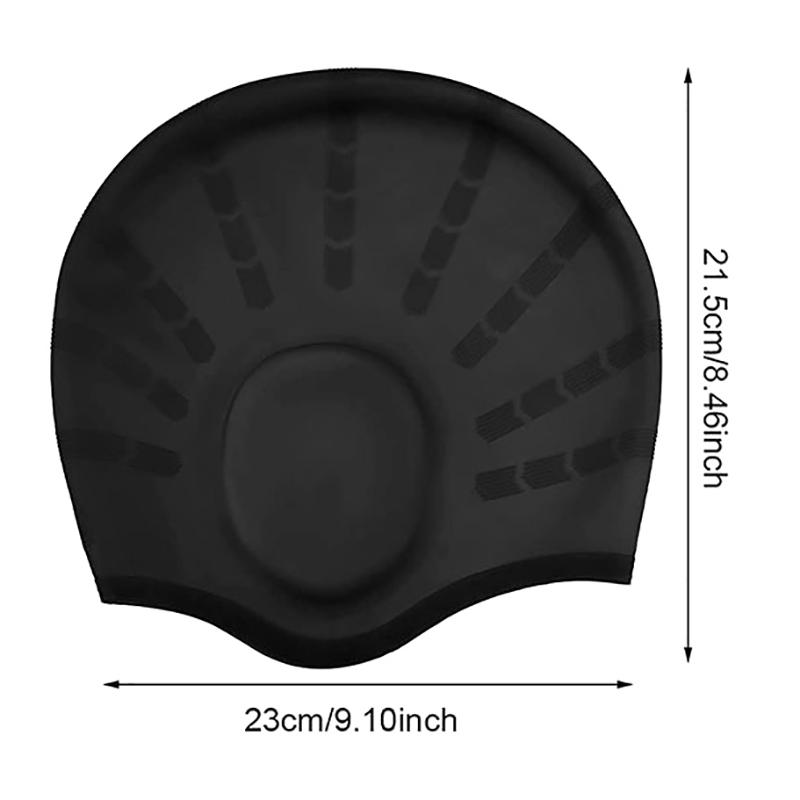 Adults Waterproof Swimming Caps Men Women Swim Pool Cap Long Hair Pool Hat With Ear Cover Protector Diving Equipment