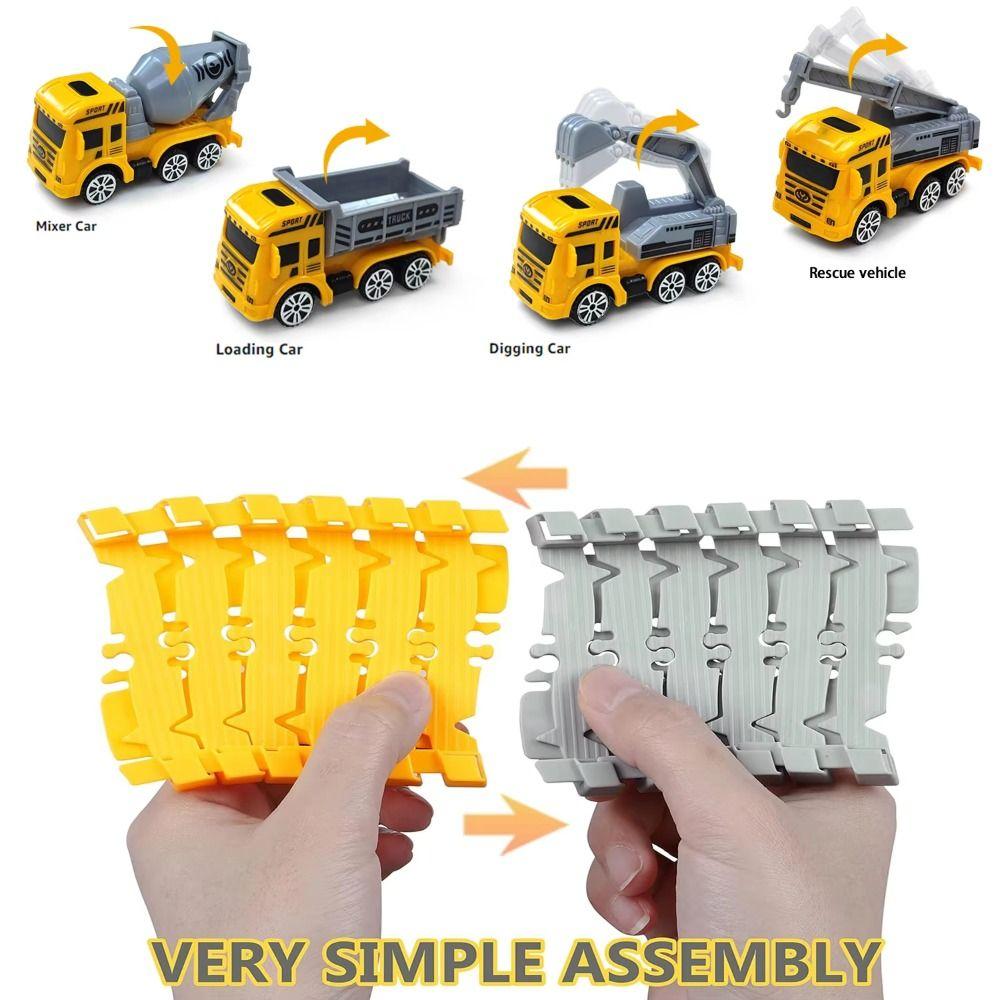 Puzzle Toys Electric Track Toy Climbing Track Kids Car Engineering Birthday Gift