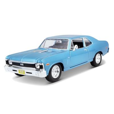 Литая модель Maisto масштаба 1/24 автомобиля Chevrolet Nova SS Coupe 1970 года выпуска синего цвета (номер продукта 31262 BU)