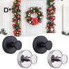 4Pcs Storage Hooks Suction Cup Wreath Hangers Strong Load-bearing Rustproof Easy To Install Glass Door Wreath Hooks