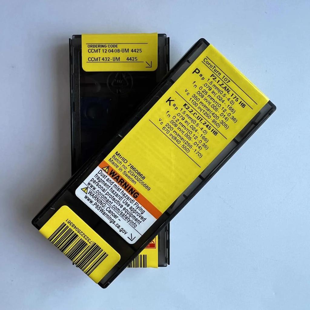 Оригинальная Sandvik / CCMT120408-UM 4425 / Твердосплавная пластина для ЧПУ 10 шт.