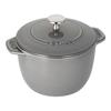 К Cocotte de Rice Покрашенная Чугунная Эмалированная Индукционная Рисоварка Японская La Cocotte de GOHAN [Испытание 30 дней] "La GOHAN" Серая, Средняя, 16 см,