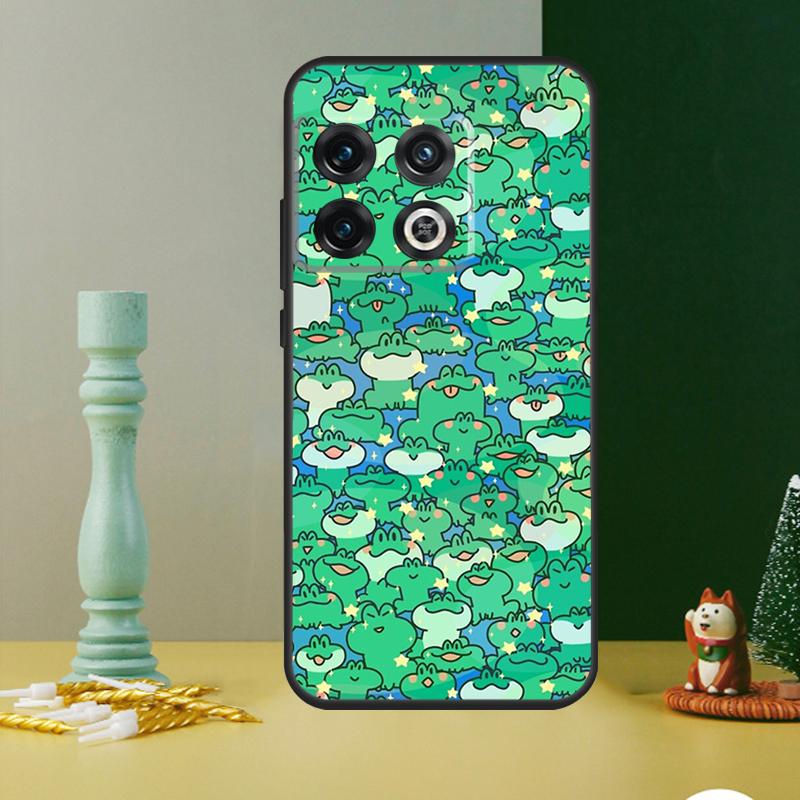 Cartoon Frog Case For OnePlus Nord CE 4 2 3 Lite N20 N30 9 10 Pro 8T 9RT 10T 10R 12R 13R 11 12 13 Cover