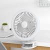 USB Rechargeable Clip-On Fan with Night Light and Remote Control for Camping, Bedroom, or Dorm
