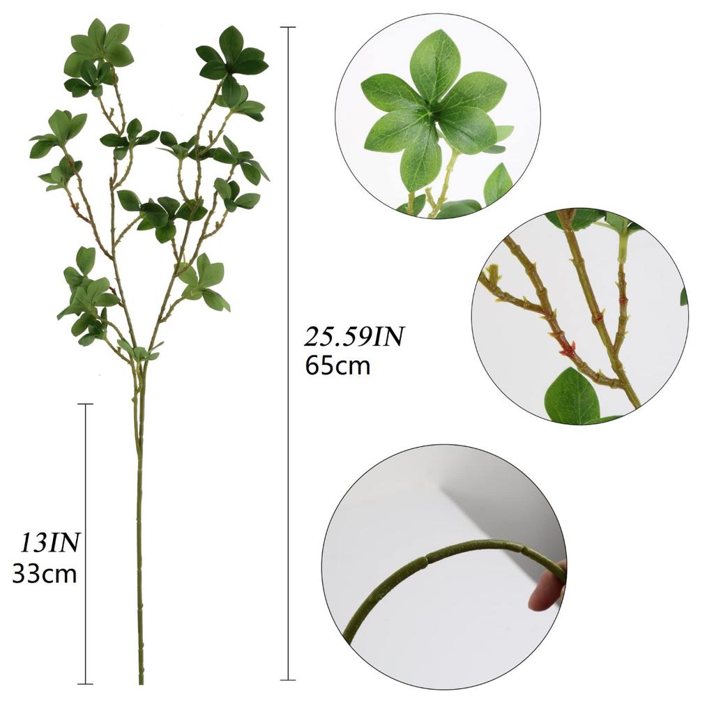 4 шт. искусственные зеленые стебли фикуса стебли фикуса ветки искусственные ветки фикуса листья искусственные растения для домашнего офиса декор