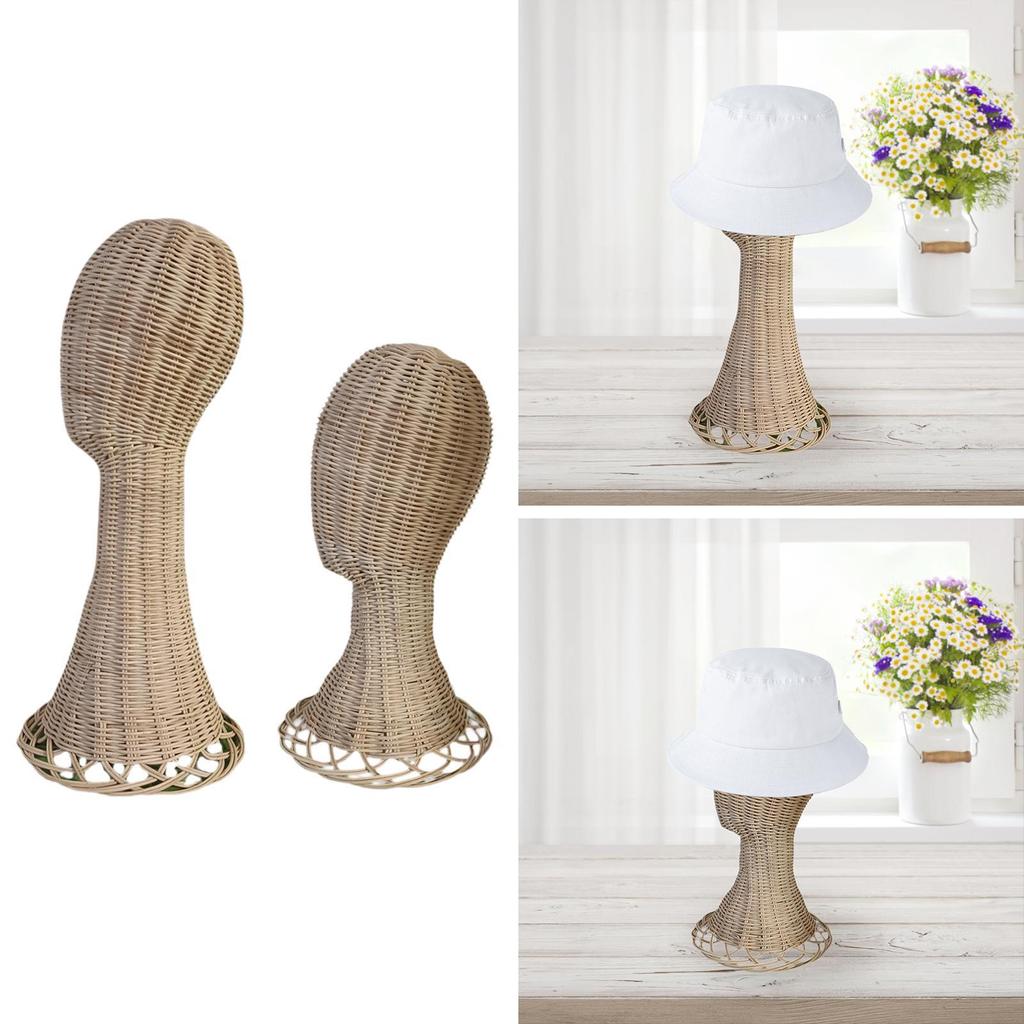 Stand with Mannequin Head, Hat Display Stand, Professional Model for Hairpieces, Hats And