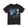 Raven Starry Night | Impressionist Painting T-Shirt | Inspired by Starry Night