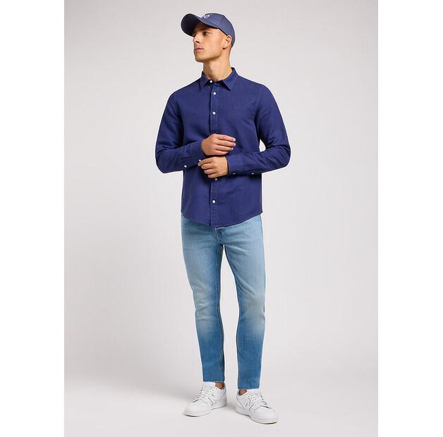 Рубашка Lee PATCH SHIRT IN MEDIEVAL BLUE