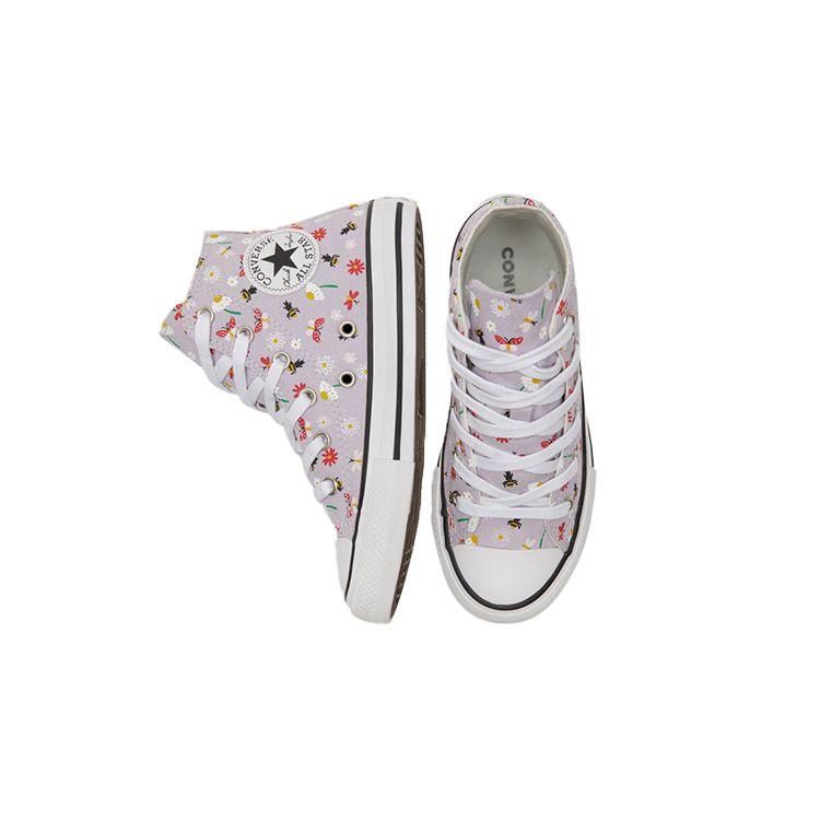 Converse Chuck Taylor All Star High Top Kids Canvas Shoes Kids Sneakers Purple 671102C