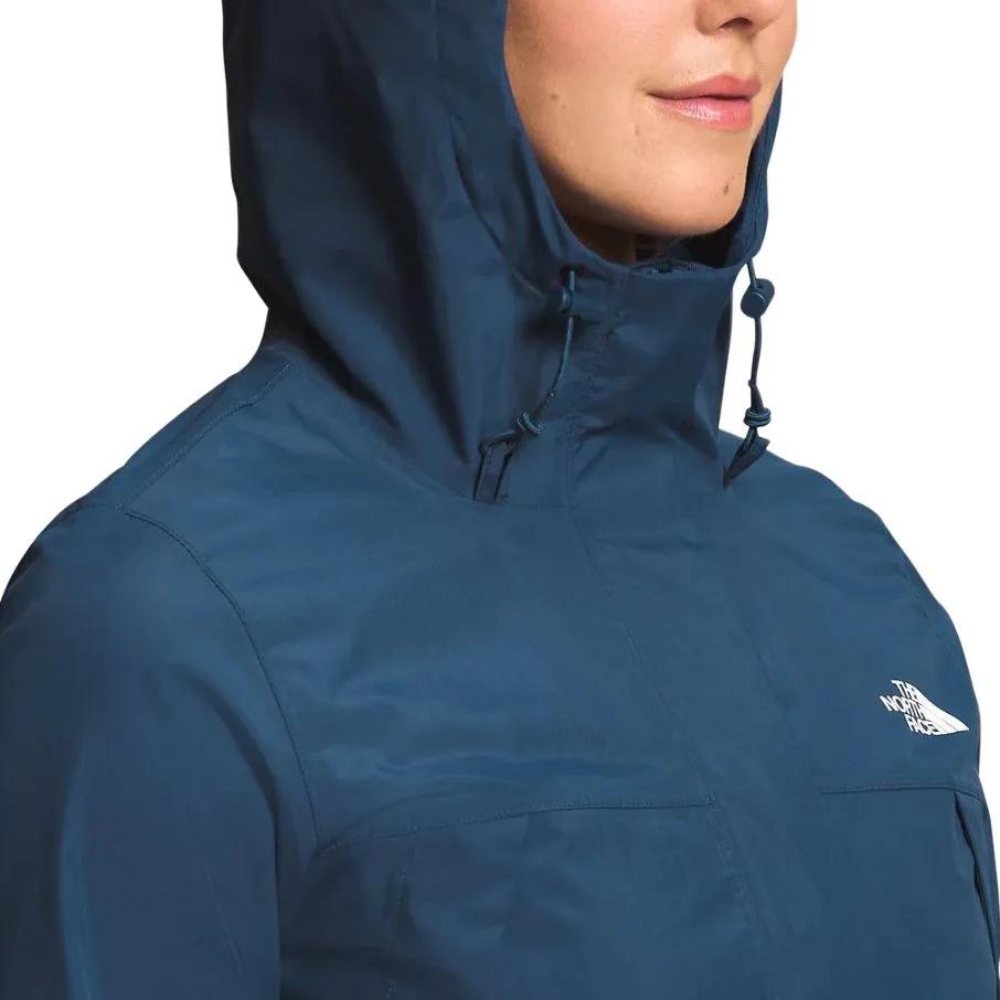THE NORTH FACE Coats Women's Dark Blue Hooded Moderate (Unisex) Coats NF0A7QEW HDC