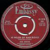 7-дюймовая пластинка BUD ASHTON  PAUL RICH  40 Miles Of Bad Road  Til I Kis WB355 Embassy 1959 UK Rock Б/у