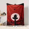1Pc Moonlit Silhouette Scene Blanket Soft And Comfortable Casual Warm Camping Travel Christmas Halloween Xmas Gift M929448