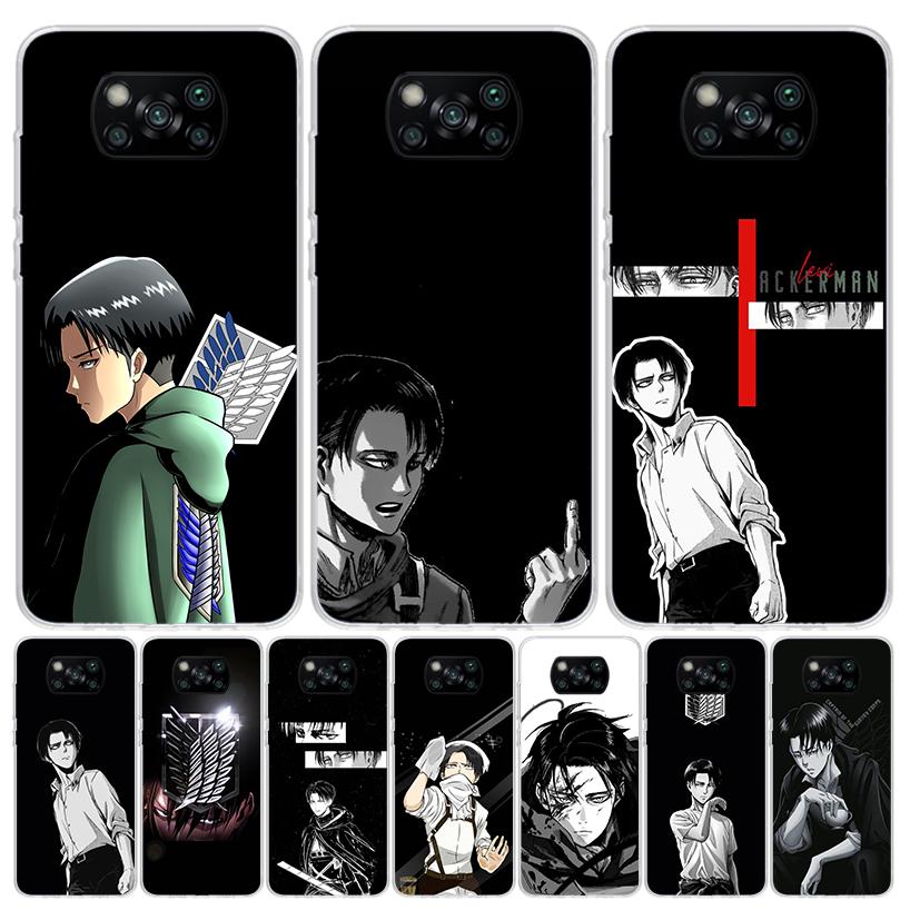Attack Levi Case Phone Cover for Xiaomi Redmi Note 10 9 9S 8 8T 7 5 Pro Mi 12T 11T 10T 9T 12 11 Lite A3 A2 Trend Fundas Mi 11T 1