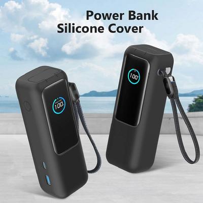 Силиконовый чехол для Anker Zolo 25000 мАч 165 Вт Power Bank Портативное зарядное устройство Защитный чехол Дорожный чехол для переноски Сумка для хранения TF/SIM