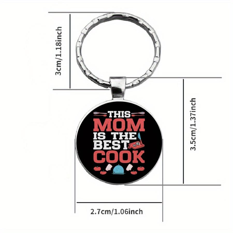 Картина маслом «Я люблю готовить» Маминый повар ЭТА МАМА ЛУЧШАЯ В МИРЕ Яйцеварка Кухонный инструмент Время Брелок с драгоценными камнями Брелок для шеф-повара Кухонный работник