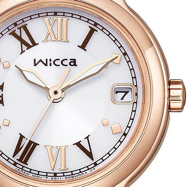 Citizen Женщины KH4-963-14 ( Смотреть wicca Solar-Tech) Круглые часы из нержавеющей стали *покрытие(розовое золото)