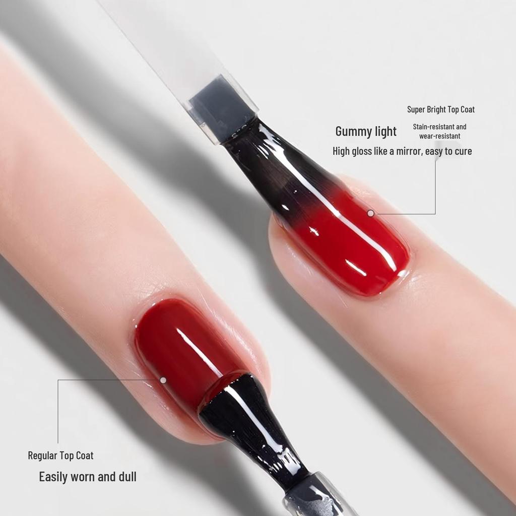 Ультраблестящее Кристальное Покрытие Гель-Топ и Укрепляющая База для Стойкого Гель-Дизайна Ногтей