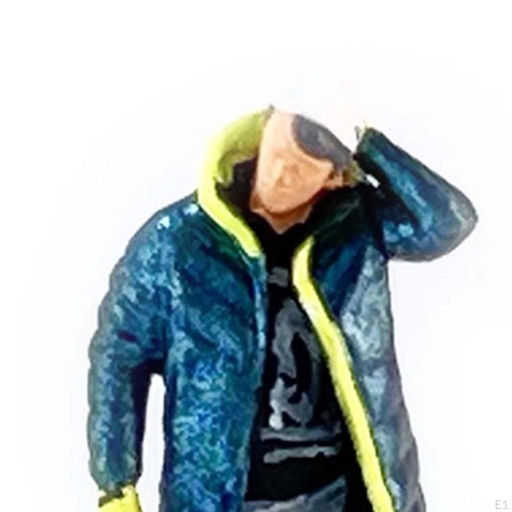 1:64 Figure Model Tiny People Realistic Sitting Simulation Miniature Toy Painted Fairy