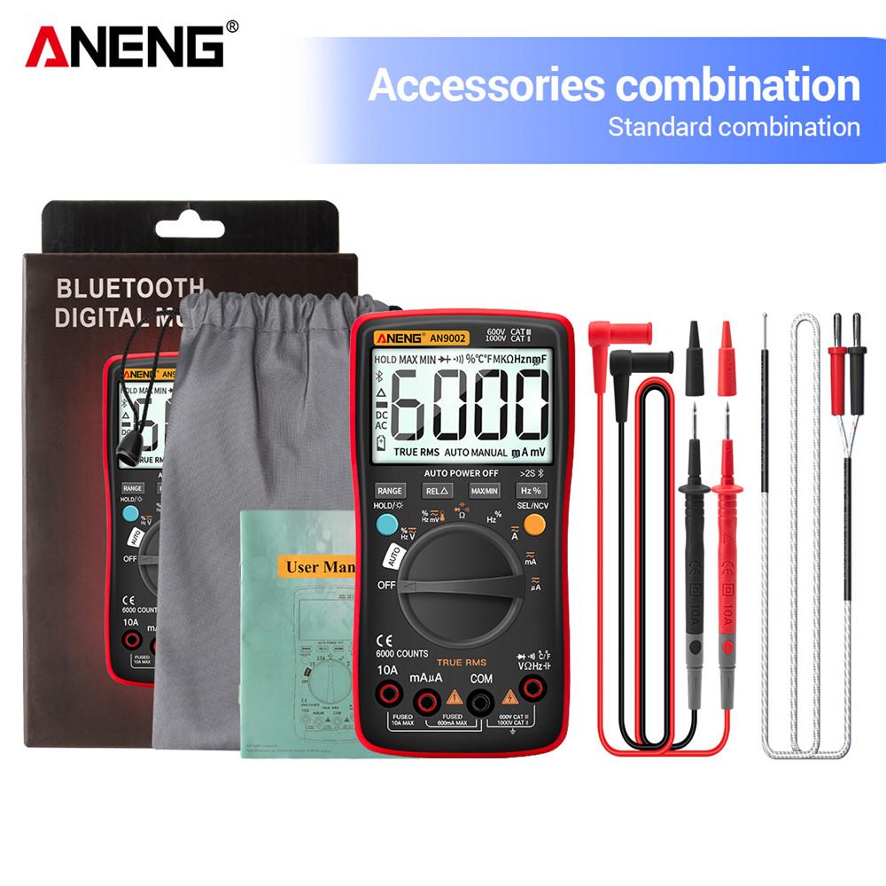 An9002 Bluetooth Digital Multimeter 6000 Counts True Rms Professional Multimetro Auto-range Ac/dc Current Voltage Tester