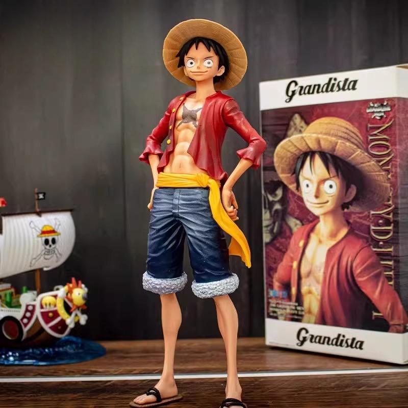 Anime Luffy One Piece Figure Anime Action Figures Collectible Model Q Version Funny Toys for Children Surprise Gift Decor