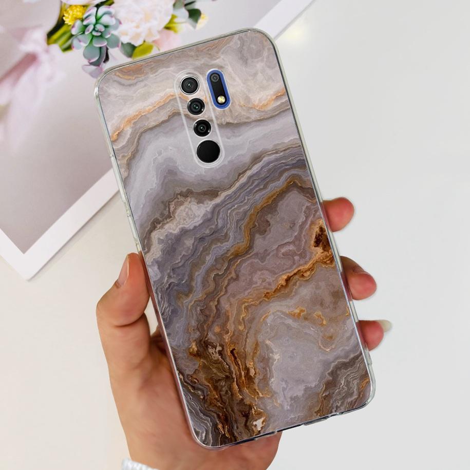 For Xiaomi Redmi 9 Case 6.53" Cover For Redmi 9 Flower Butterfly Transparent Silicone Soft Phone Covers For Redmi 9 Prime Bumper