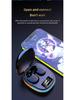 Беспроводные Bluetooth-наушники G9S для игр с цифровым дисплеем, низким энергопотреблением, низкой задержкой и цветной пульсирующей подсветкой