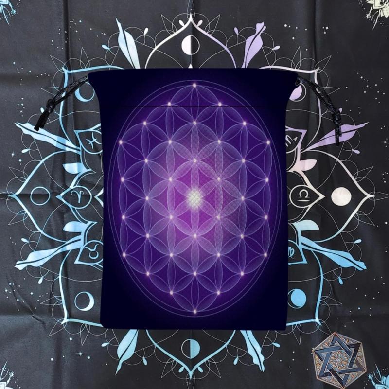 Мини Ювелирные Кости Карта Подарочный Мешочек на Завязках Мешочек для Гаданий Таро