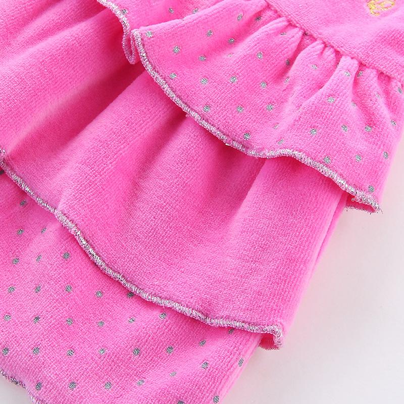 Kid Girls Tddler Enbroidery Long Sleeve Wedding Birthday Party Princess Dress Children Pleated Skirt Casual Pattern Dresses