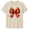 Christmas Bow Festive Holiday Unisexs TShirt Unisexs Tee Graphic Unisex Top