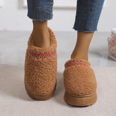 Женские зимние ботинки 2025 Новые зарубежные больших размеров Теплые Повседневные Верхняя одежда Хлопковые туфли Женские Противоскользящие На шнуровке Неглубокие Ботильоны