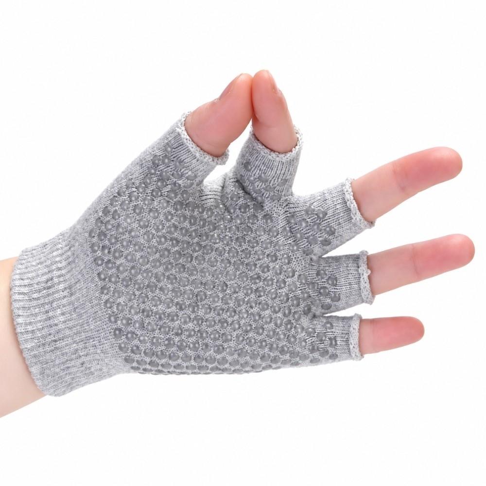 1 Pair Non-Slip Fingerless Gloves Knitted Cycling Gloves Half Finger Gloves Winter Season