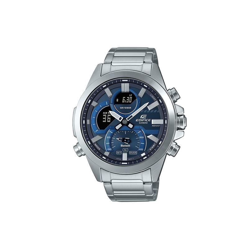 Casio CASIOEDIFICE серия светящиеся 100 метров водонепроницаемые кварцевый механизм стальной ремешок японские и корейские часы мужские часы синие ECB-30D-2A
